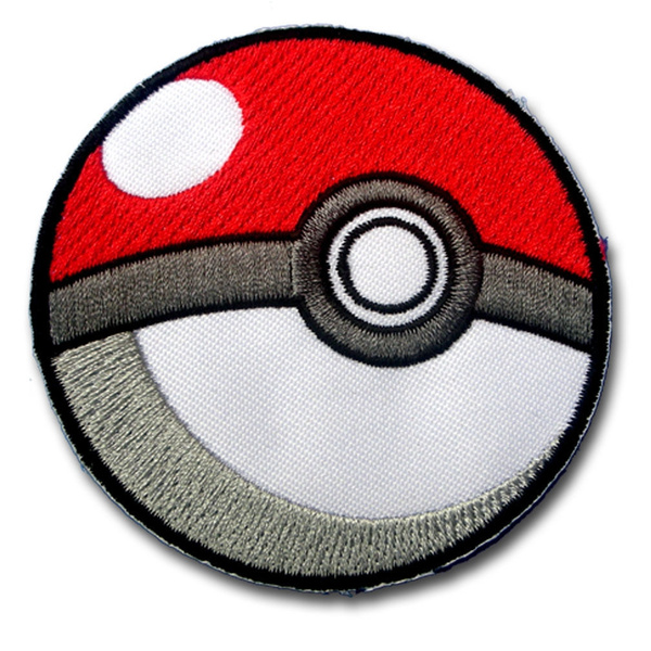 Pokeball Pokemon Patch Embroidered Iron on Patches Badge