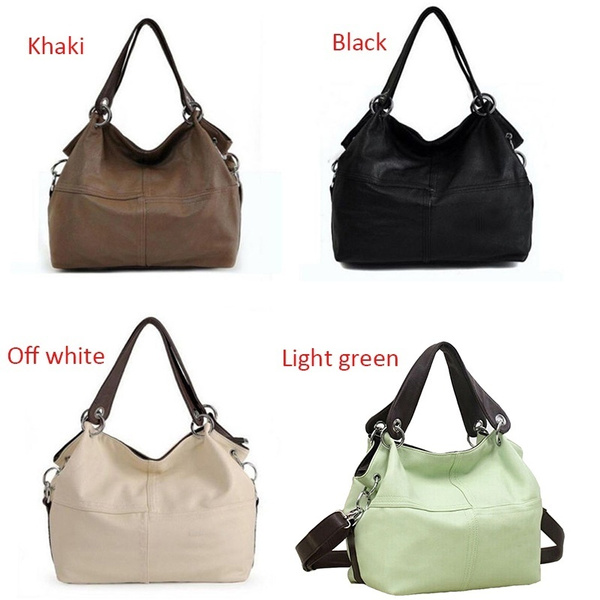 Ladies fashion stitching Shoulder Bag Messenger Bag Wish