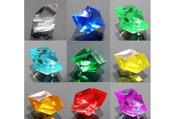 Details about   100x Acrylic Crystal Gem Stone Ice Rocks Aquarium Wedding Party Vase Decor Multi 