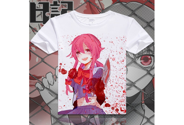 Yuno Gasai Blood Splatter Tank Tops Vest 100% Cotton Yuno Gasai Blood Knife Mirainikki  Mirai Nikki Anime Manga - Tank Tops - AliExpress
