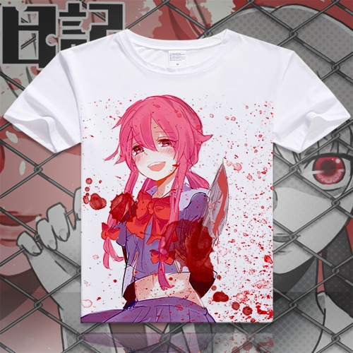 SRBB0026 future diary mirai nikki yuno gasai anime manga shirt