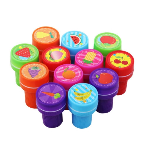 12PCS Cute Smile Smiley Face Stamps Set Stationery Kids Gift Party Toy ...