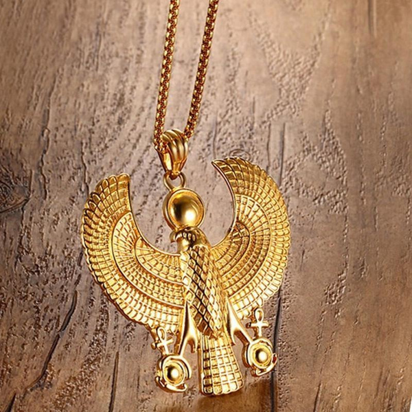 egyptian style gold necklace