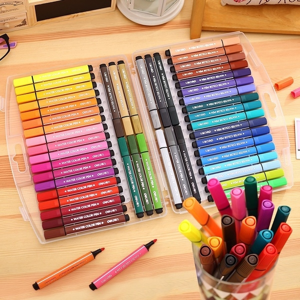 2017 Marker Set 12/18/24/36 Colors Water Color Pen Painting
