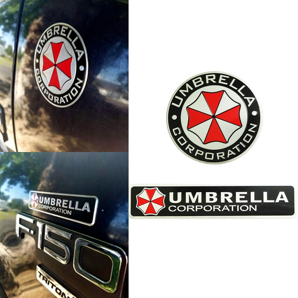 Zombie Outbreak Resident Evil Umbrella Car Emblem Badge Decals - Foto 3