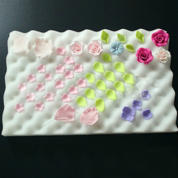 Sponge Cake Foam Pad Flower Modelling Paste Fondant Mat For Sugar Craft Decor AL Sponge Cake Foam Pad Flower Modelling Paste Fondant Mat For Sugar Craft Decor AL