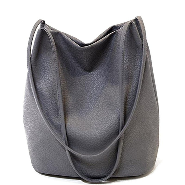 Ladies leather bucket discount bags