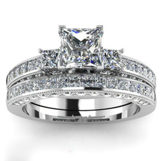 White Gold, Couple Rings, Bridal, wedding ring