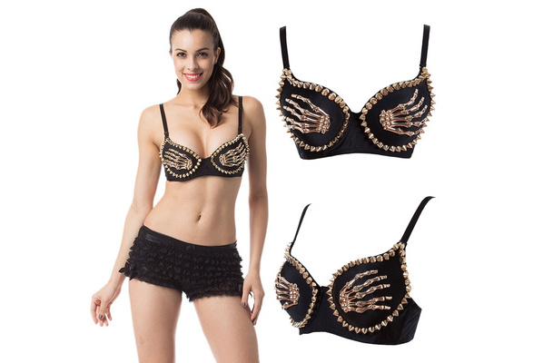 Skeleton hand hot sale bralette