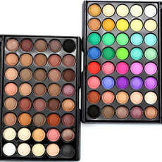 Cosmetics Makeup Shimmer Eyeshadow Natural 40 Colors Light Set Earth color Not blooming Waterproof