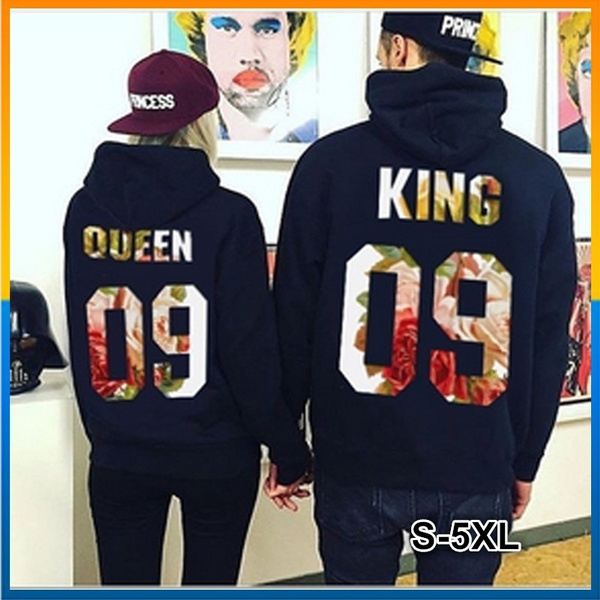 plus size king and queen hoodies