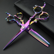 japaneseprofessionalhaircuttingscissor, rainbow, scissorsgroomingkit, haircuttingscissorsset