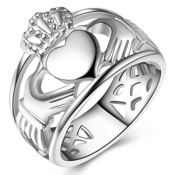 Celtic crown store ring