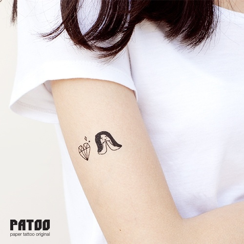 penguin heart tattoo