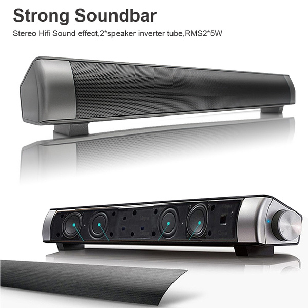 Strong Super Bass Sound bar Portable Bluetooth Speakers Stereo Soundbar for TV Computer Mobilephone