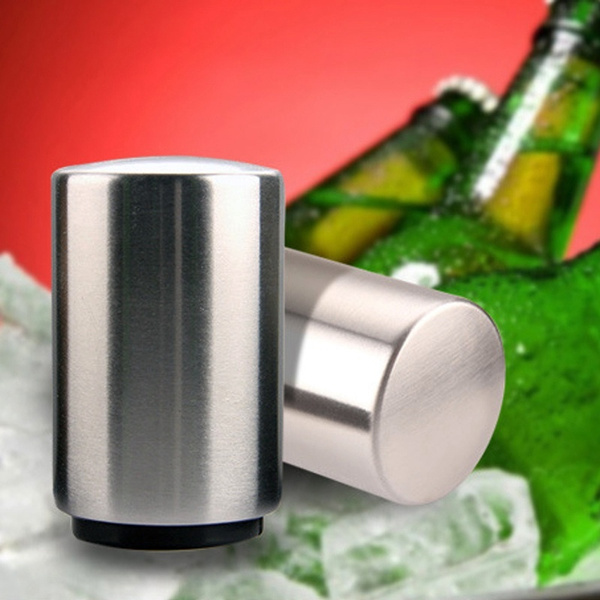 Stainless Steel Automatic Bar Wine Beer Soda Glass Cap Bottle Opener Open Tool 