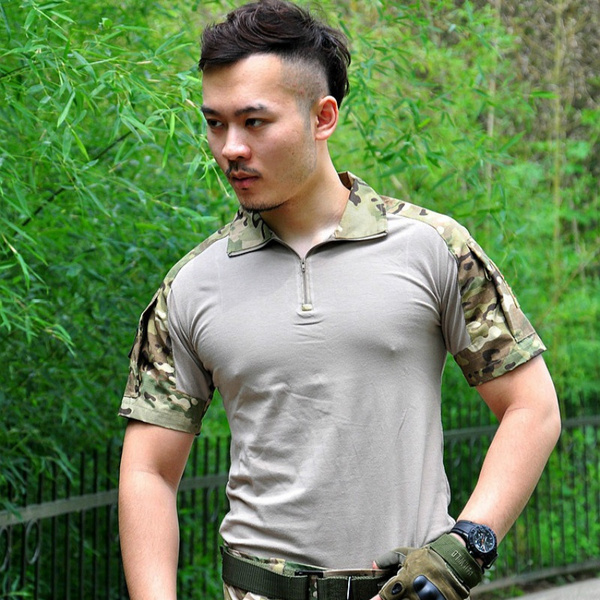 CCK Summer Camouflage T Shirt Breathable Quick Dry US Army Combat Outdoor T-Shirt | Wish