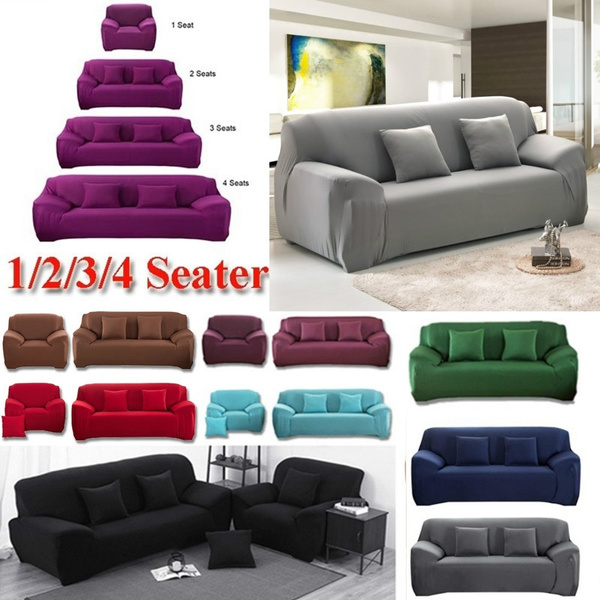 Stretch Chair Cover Sofa Covers 1 2 3 Seater Protector Couch Cover Slipcover Wish