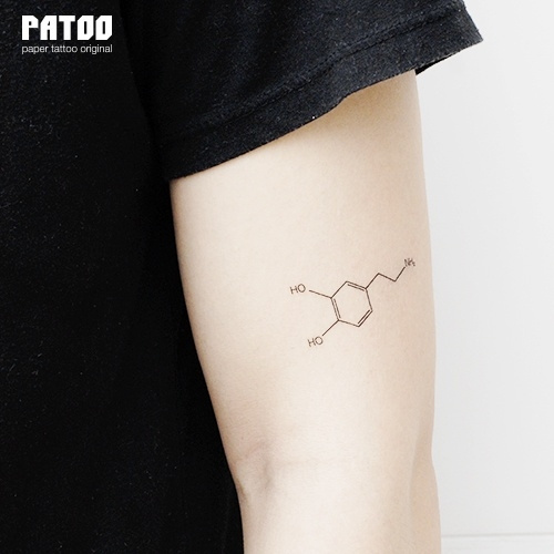 Dopamine Temporary Tattoo - Set of 3 – Tatteco