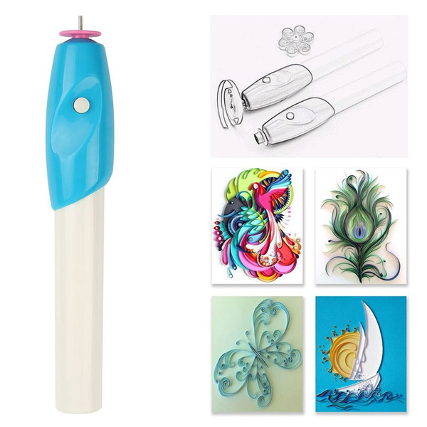 DIY Craft Paper Quilling Electric Quilling Pen Curling Winder Tool
