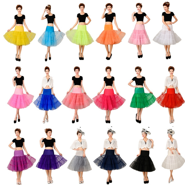 26" Retro Underskirt/50s Swing Vintage Petticoat/Rockabilly Tutu/Fancy Net Skirt 