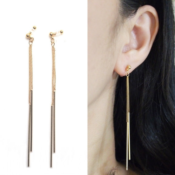 Invisible clip online on earrings