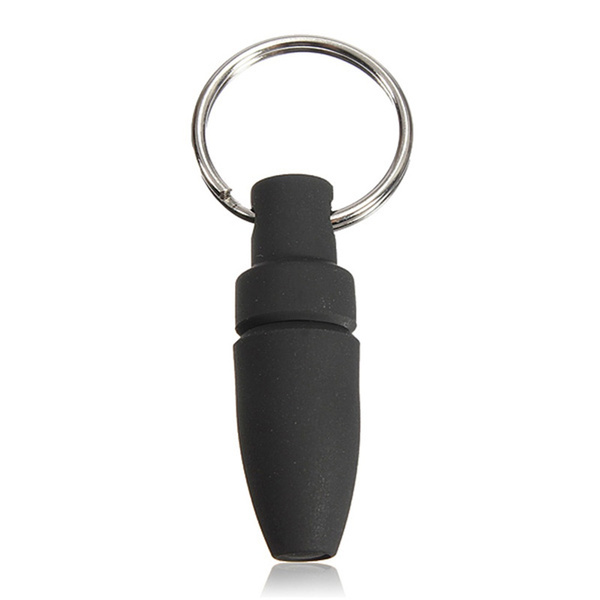 Fashion Man's Key Chain Punch Key Ring Black Gift Blade Cigar Draw Hole Cutter 