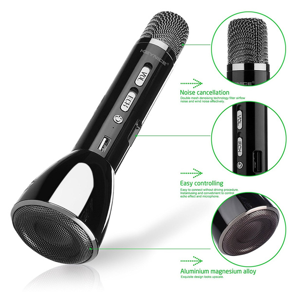 Keynice Bluetooth Wireless Speaker Handheld Microphone for Karaoke