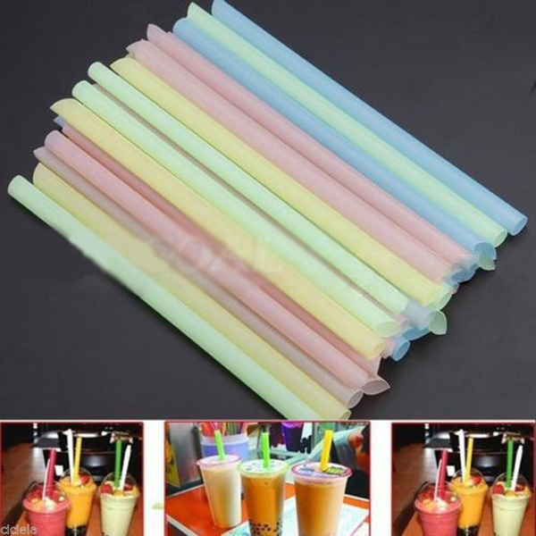 33X/Bag Multi Thick Drinking Straws Boba Tea Smoothie Wedding Party
