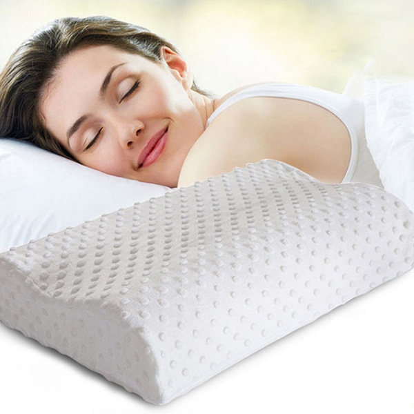 Health Care Slow Rebound Memory Foam Neck Rest Orthopedic Comfort Pillow New 
