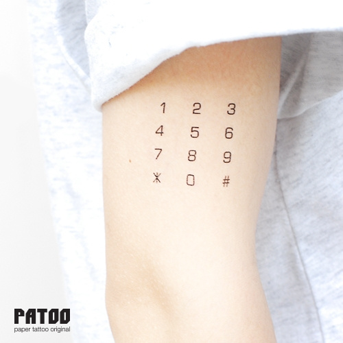 simpleworld】original design Password tattoo sticker | Wish