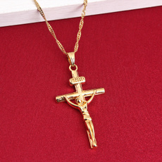goldcatholicjewelry, crucifixnecklace, Christian, Jewelry