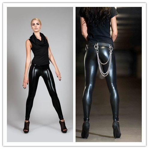 skinny girl leather pants