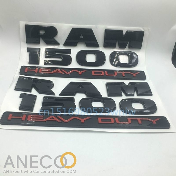 CARRUN 2Pc 3D Car Emblem For Leaping Ram Body Fender Emblem Premium Car Nameplates for Ram 1500 Black CARRUN 2Pc 3D Car Emblem For Leaping Ram Body Fender Emblem Premium Car Nameplates for Ram 1500 Black