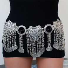 Belly Dance, Fashion, Chain, silver plated