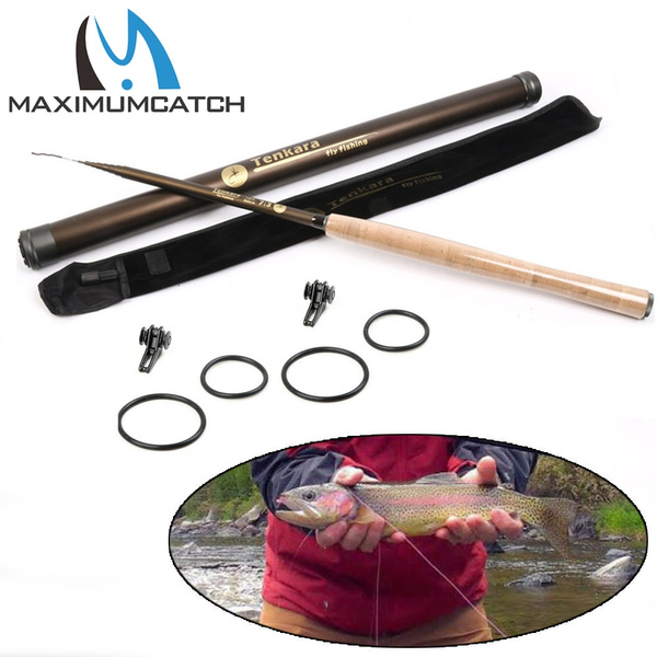 Maximumcatch Classical Tenkara Fly Fishing Rod 7:3 ACTION Super Light  Traditional Tenkara Rod with 2 lots Hook keepers