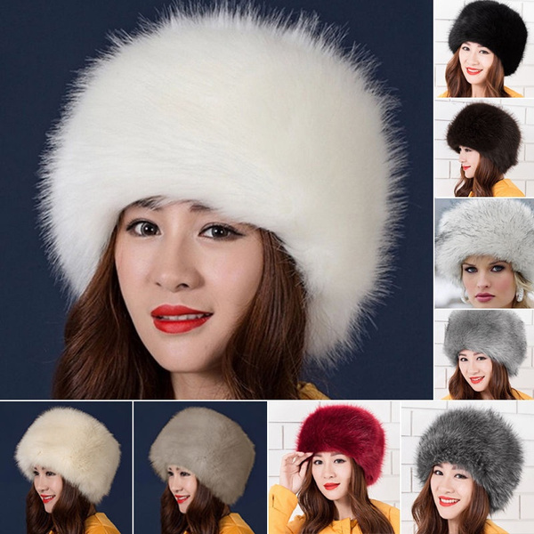 NEW Womens Faux Fur Russian Cossack 