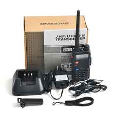 Baofeng / Pofung UV-5R Two Way Radio Walkie Talkie 5W 128 CH VHF UHF Dual Band 136-174 & 400-520MHZ (Color: Black)