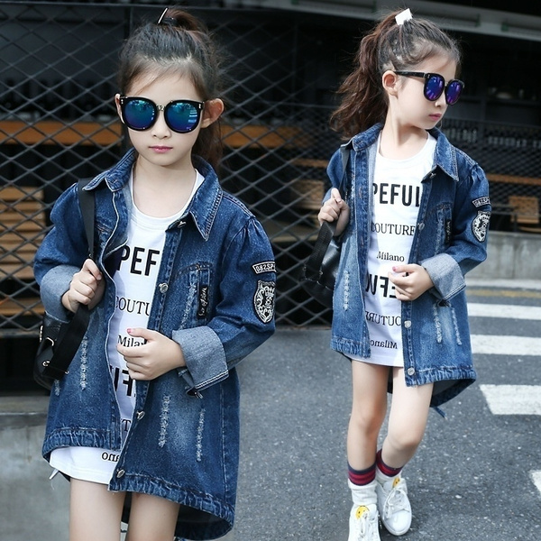 Girls denim jacket age clearance 14