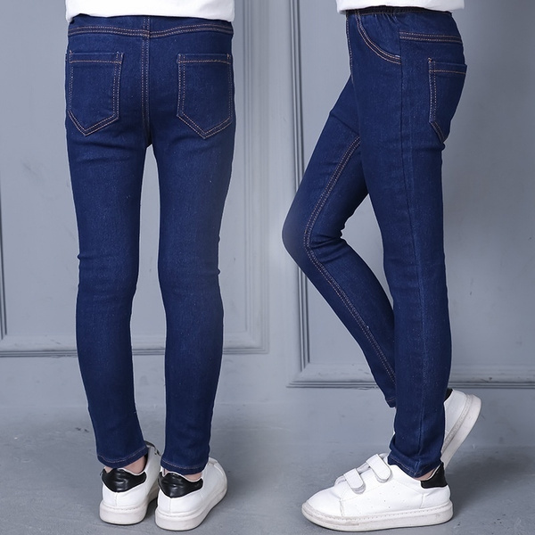 Children Clothing Kids Denim Pants 2024 Spring Korean Style Casual Jeans  Girls Light Denim Straight Leg Fashionable Pants - AliExpress