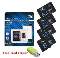 Real capacity micro sd card 64gb 32gb 16gb 8gb XC brand SD card for camera cartao de memoria class10 for smartphone (Free card reader)
