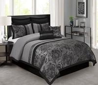 Comforters, Gri, Lenjerie de pat cu dimensiunea 193 cm × 203 cm (King)