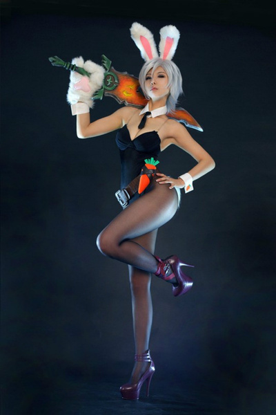 Battle Bunny Riven Cosplay Costume League of Legends Gamerelated Product