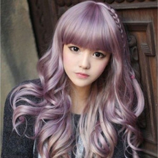 wig, Cosplay, fashion wig, purple