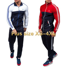 New Men Fashion  Casual Plus Size Tracksuit Sport Sweatsuit Plus Size XS-4XL