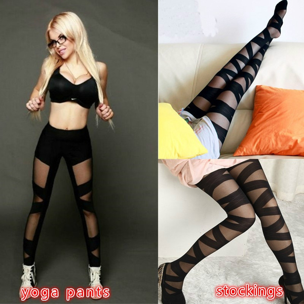 Leggings Stitching Running Yoga Outwear 