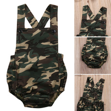 Cotton Newborn Infant Baby Girl Boy Bodysuit Romper Camouflage Sunsuit Outfits
