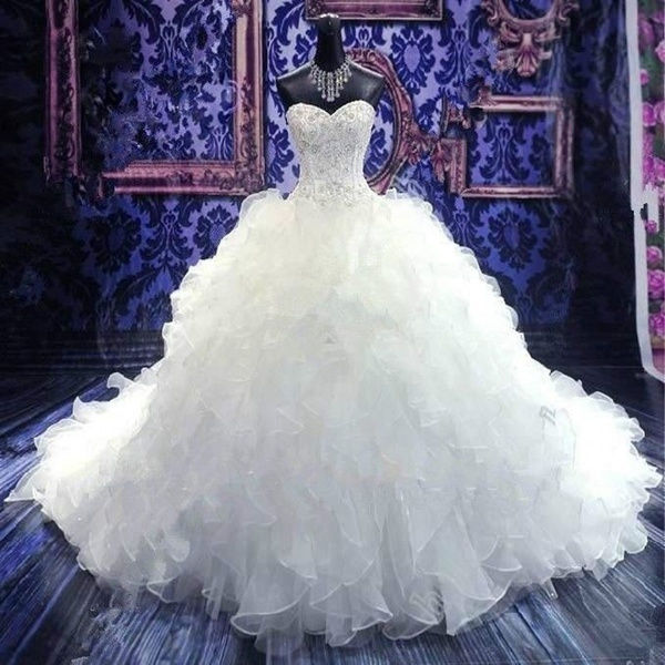 Hot Sale In Stock Ball Gown Wedding Dress 2015 Exquisite