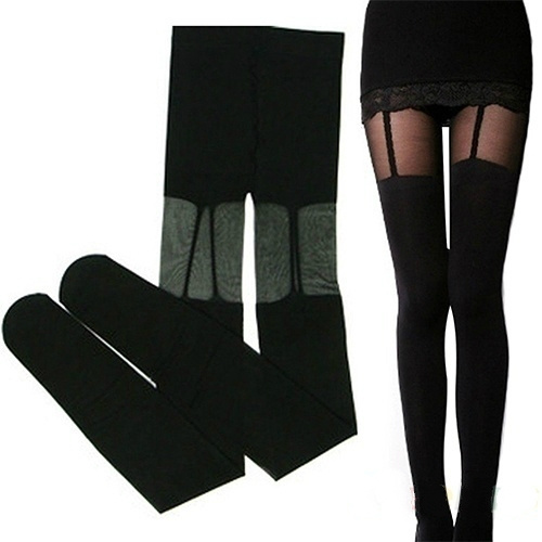 tights with socks attached