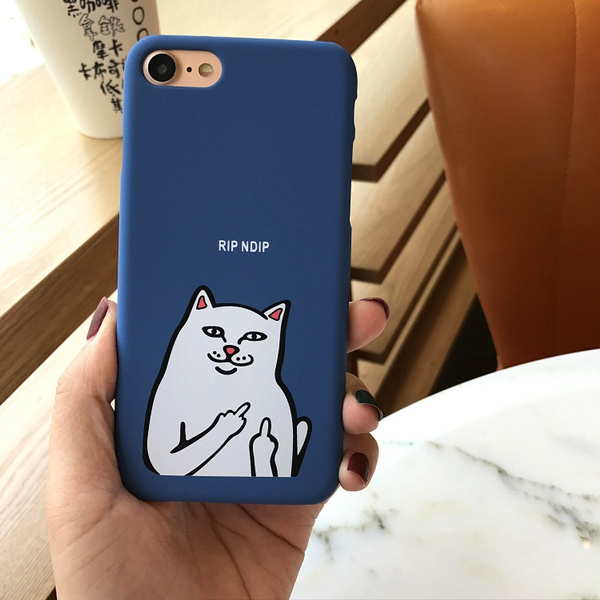 Hot Cute Ripndip Cat Scrub Phone Cases For Iphone 5 5s Se 6 6s Plus Hard Phone Bags Cases Wish